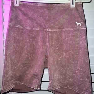 Pink yoga shorts